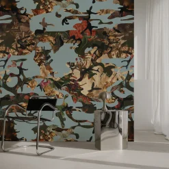 Hidden In Plain Sight Nikko Blue Wallpaper by Magnus Gjoen