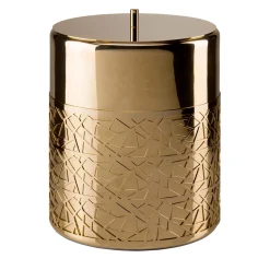 HIROITO WASTE BASKET - GOLD