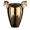 Horse Large Golden Decorative Vase