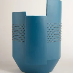 Hugo Petrol Blue Vase by Simona Cardinetti
