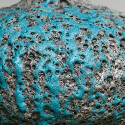 Hydria blue and grey ceramic vase