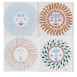 I Classici Quattro Stagioni Set of 4 Tiles by Mario De Biasi
