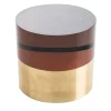 Ice Oval Plex And Brass Box with Lid