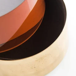 Ice Oval Plex And Brass Box with Lid