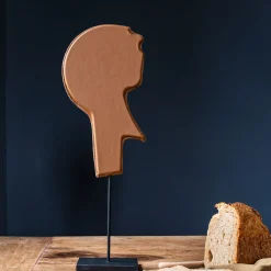 Il capo Brown Leather sculpture