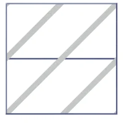 Il Duomo Geometric Motif Light Gray and Purple Ceramic Tile