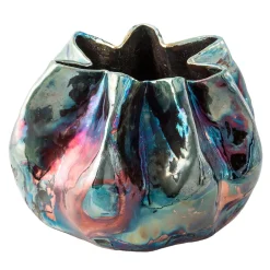 Il Giardino dei Segreti Polychrome Ceramic Vase by Nino Basso