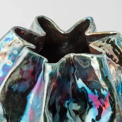 Il Giardino dei Segreti Polychrome Ceramic Vase by Nino Basso