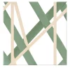 Il Saraceno Geometric Motif Pink And Green Ceramic Tile