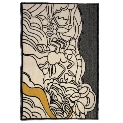 Il Sentiero di Mirò Rectangular Rug by Gavino Sanna