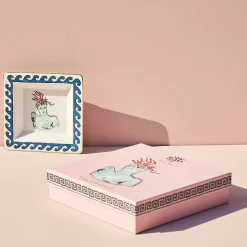 Il Viaggio di Nettuno White Square Vide Poche by Luke Edward Hall