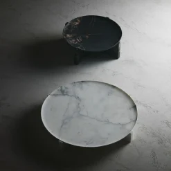 Imperial M Black and Gold Marble Centerpiece