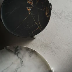 Imperial M Black and Gold Marble Centerpiece