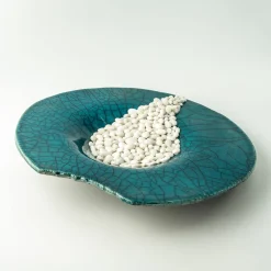 Incanto Mediterraneo Blue Ceramic Decorative Plate by Nino Basso