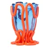 Indian Summer Orange and Blue Large Vase by Gaetano Pesce