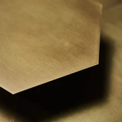 Infinito Set of 20 Hexagonal Scruffy-Looking Brass Tiles