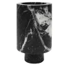 Inside Out Black Marquina Vase by Karen Chekerdjian