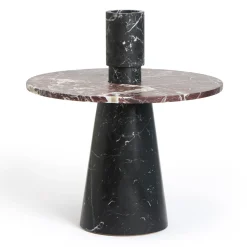 Inside Out Black Marquina Vase by Karen Chekerdjian