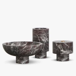 Inside Out Red Levanto Centerpiece by Karen Chekerdjian