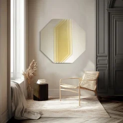 Inspiration Yellow Octagonal Decorative Panel