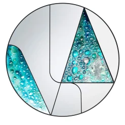 Insula Aqvamater Round Mirror by Massimiliano Giordano