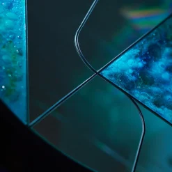 Insula Aqvamater Round Mirror by Massimiliano Giordano