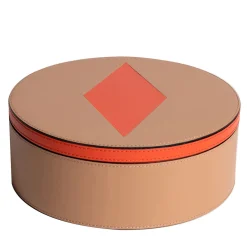 Intarsio Briolette Caffè Latte Tangerine Circle Box