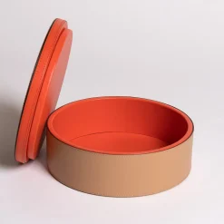 Intarsio Briolette Caffè Latte Tangerine Circle Box