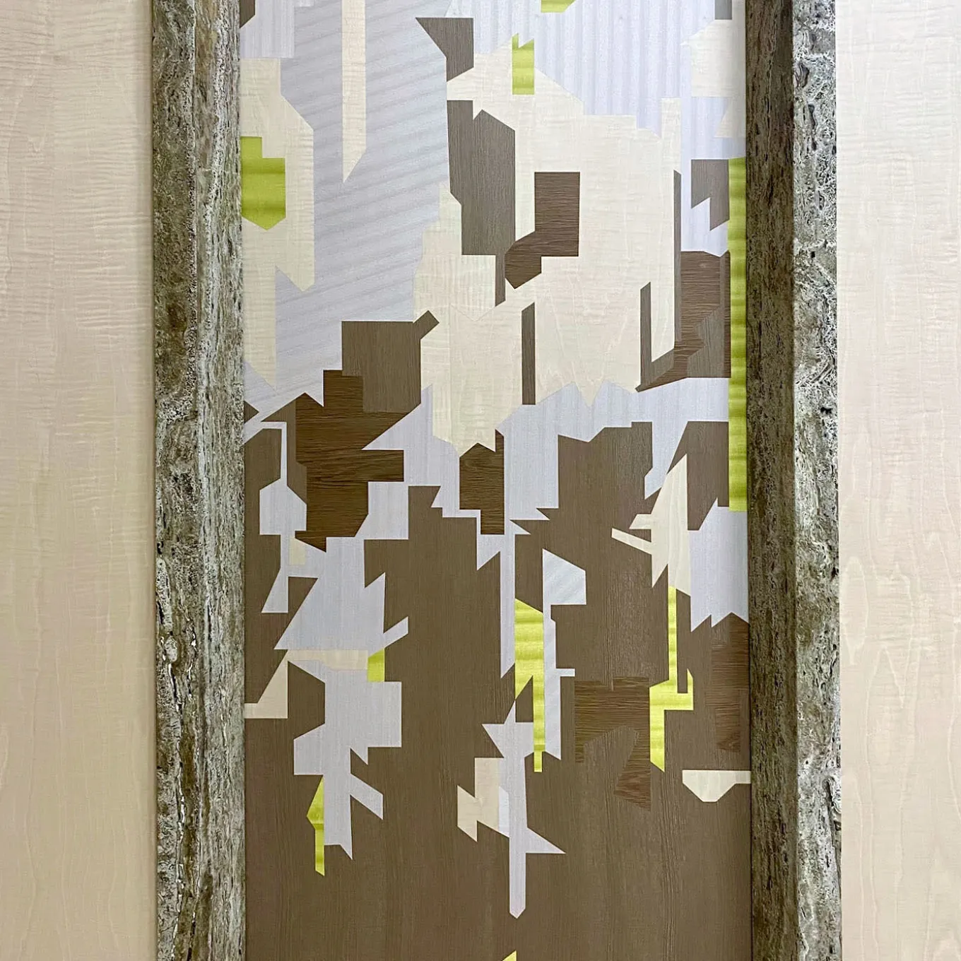 Intarsio Wood Inlaid Polychrome Decorative Panel