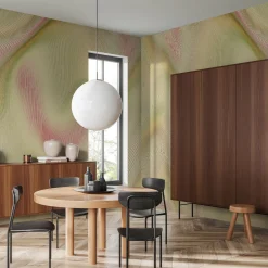 Interferenze Lime Wallpaper by Studio Lievito