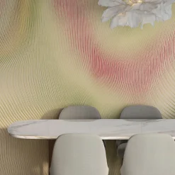 Interferenze Lime Wallpaper by Studio Lievito