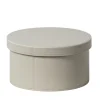 Inverno 85 Large Round Leather Box