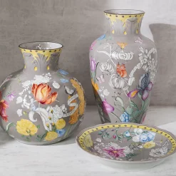 Iris Garden Gray Centerpiece