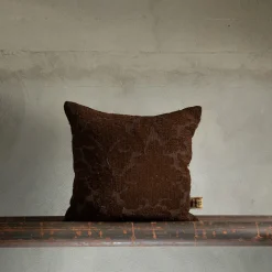 Irremeabile Floral Square Brown Cushion