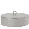 Jana Herringbone Round Box Large