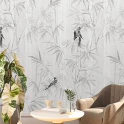 Japandi Aesthetic Bamboo Wallpaper