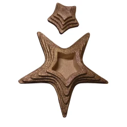 Jewelry Holder in Burnished Gold Leaf