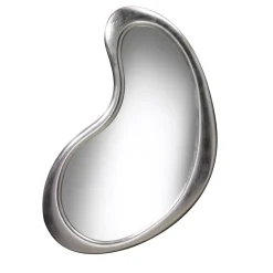 Joan Irregular Silver-Leaf Wooden Wall Mirror
