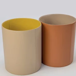 Kandinsky Terracotta Brown and Cappuccino Beige Paper Bin