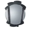Karat Black Glass Wall Mirror