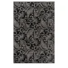 Kashmir Black Wool & Cotton Hand-Knotted Rug by Peter d’Ascoli #1