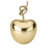 Knotted Cherry Medium Box in Brass By Nika Zupanc