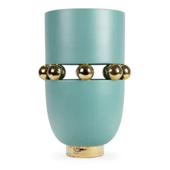 Kósmos Aquamarine Ceramic Decorative Vase