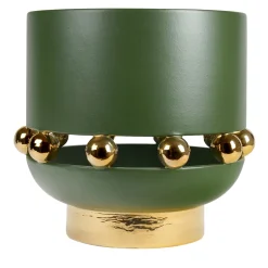 Kósmos Large Green Ceramic Decorative Vase