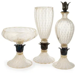 24KT Golden & Black Footed Bottle