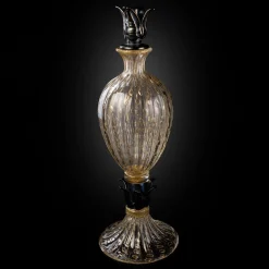 24KT Golden & Black Footed Bottle