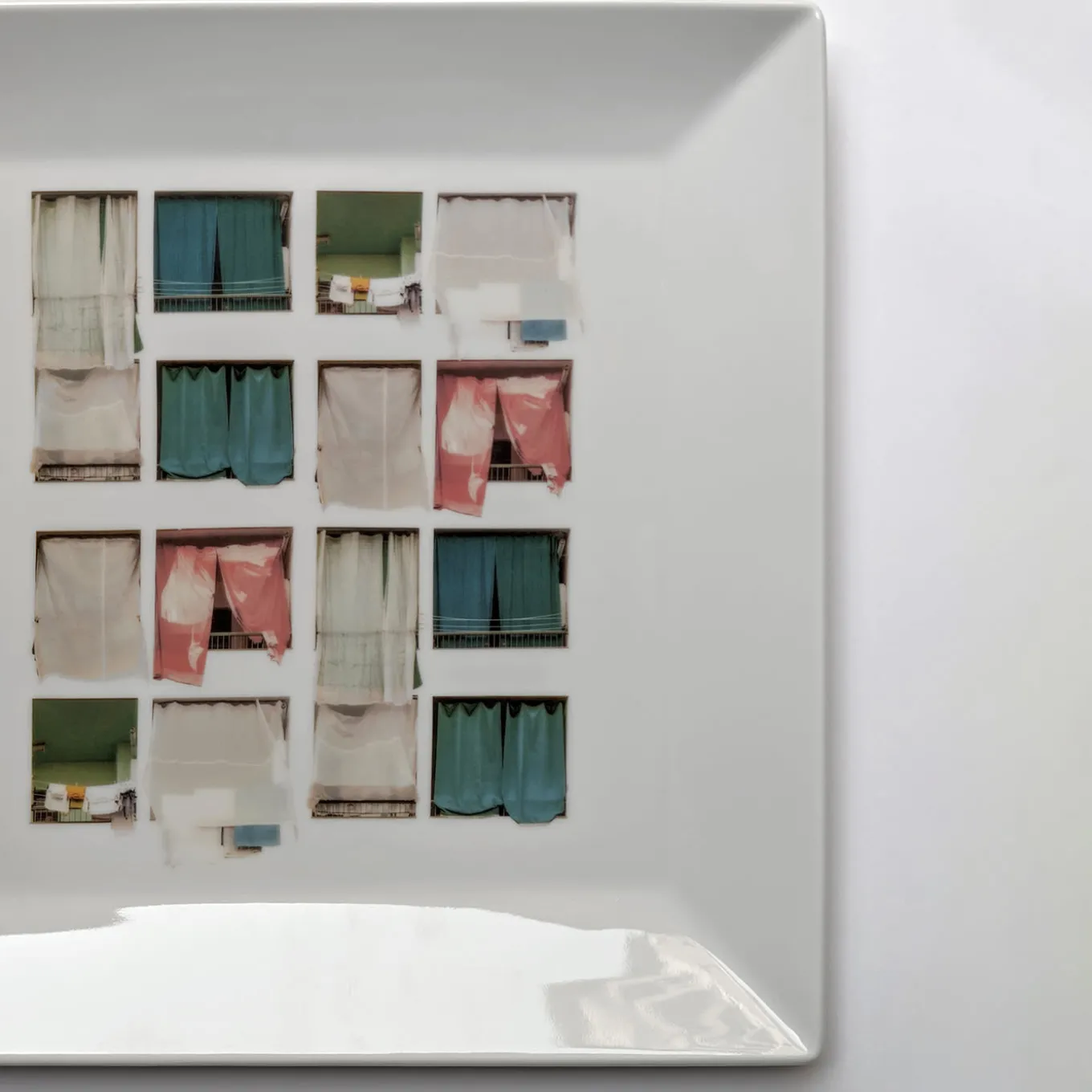 La Finestra Sul Cortile Large Square Porcelain Vide-Poche #1