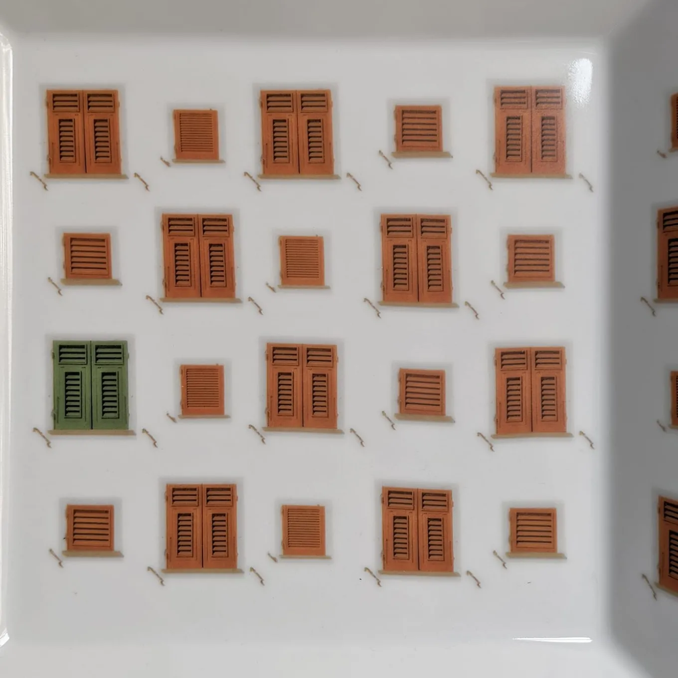 La Finestra Sul Cortile Small Square Porcelain Vide-Poche #1