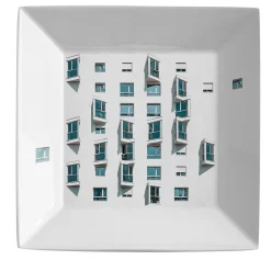 La Finestra Sul Cortile Small Square Porcelain Vide-Poche #3