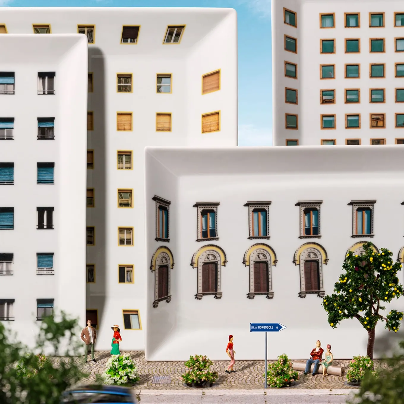 La Finestra Sul Cortile Small Rectangular Porcelain Vide-Poche #1